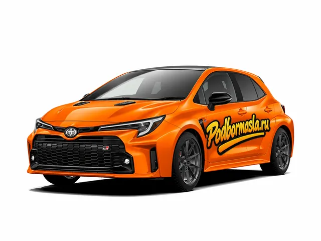 Toyota GR Corolla — иллюстрация на основе официальной фотографии Toyota