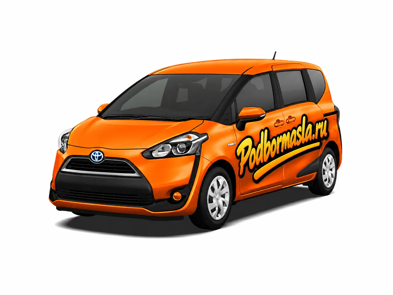 Toyota Sienta — иллюстрация на основе официальной фотографии Toyota